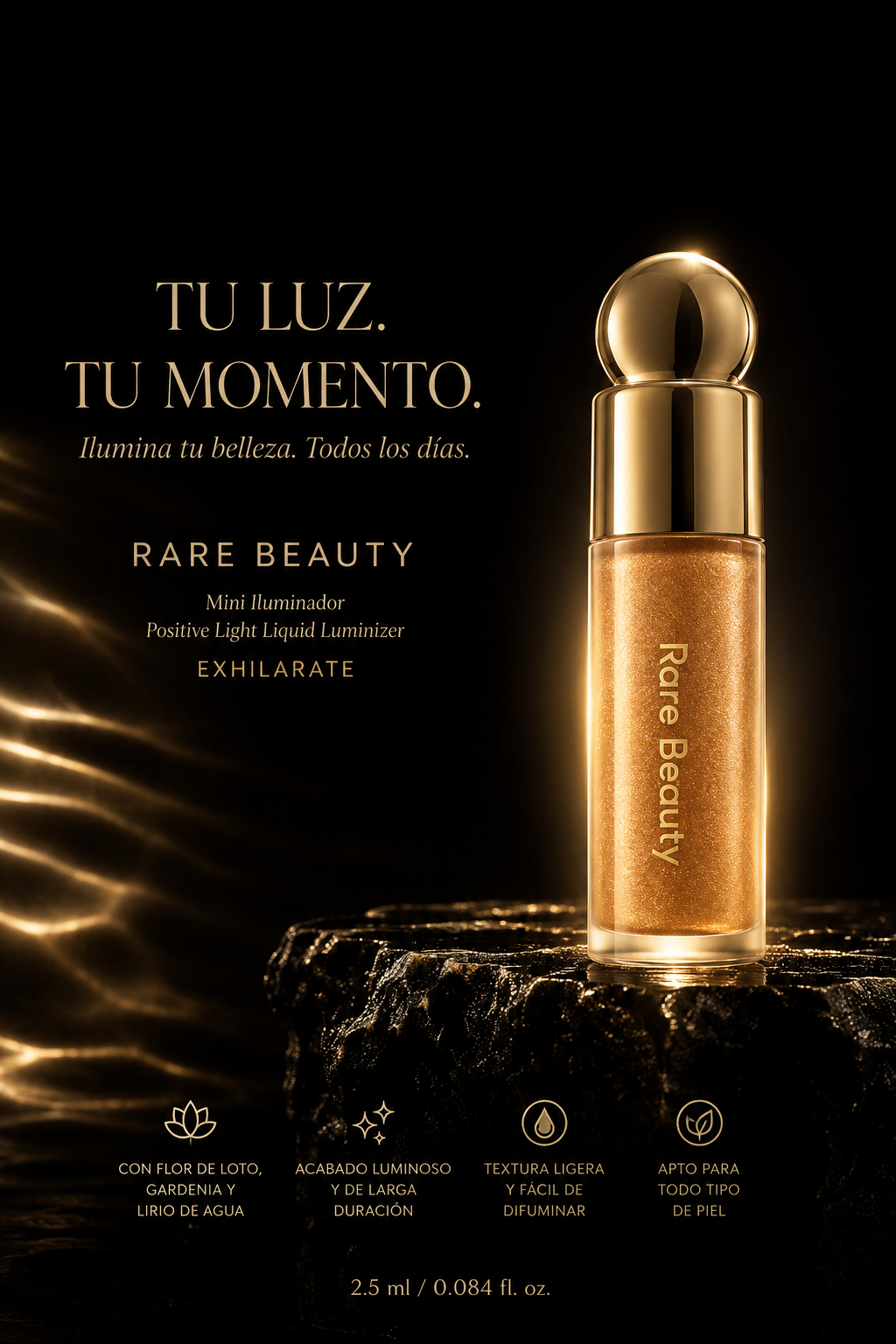 Rare Beauty Positive Light Mini Liquid Luminizer Exhilarate | The Art of Effortless Radiance